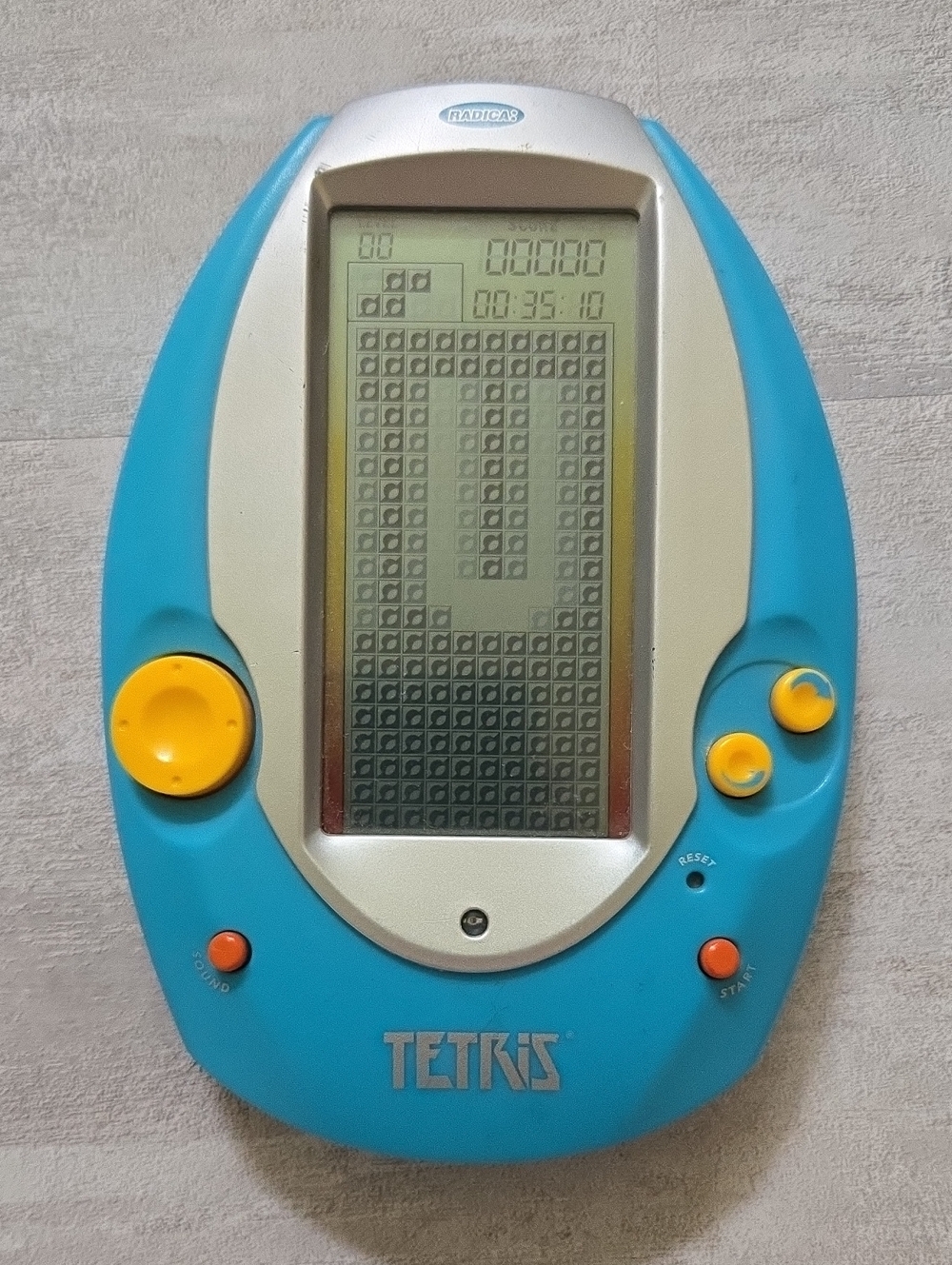 Vintage Radica Tetris Handheld Electronic Game Retro Arcade Toy Blue Working - Picture 11 of 13